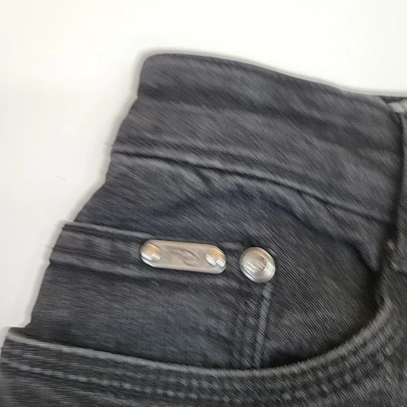 French‎ Dressing Blues FDJ Jeans Womens Size 8 Peggy Black Wide Straight Leg - Picture 8 of 12